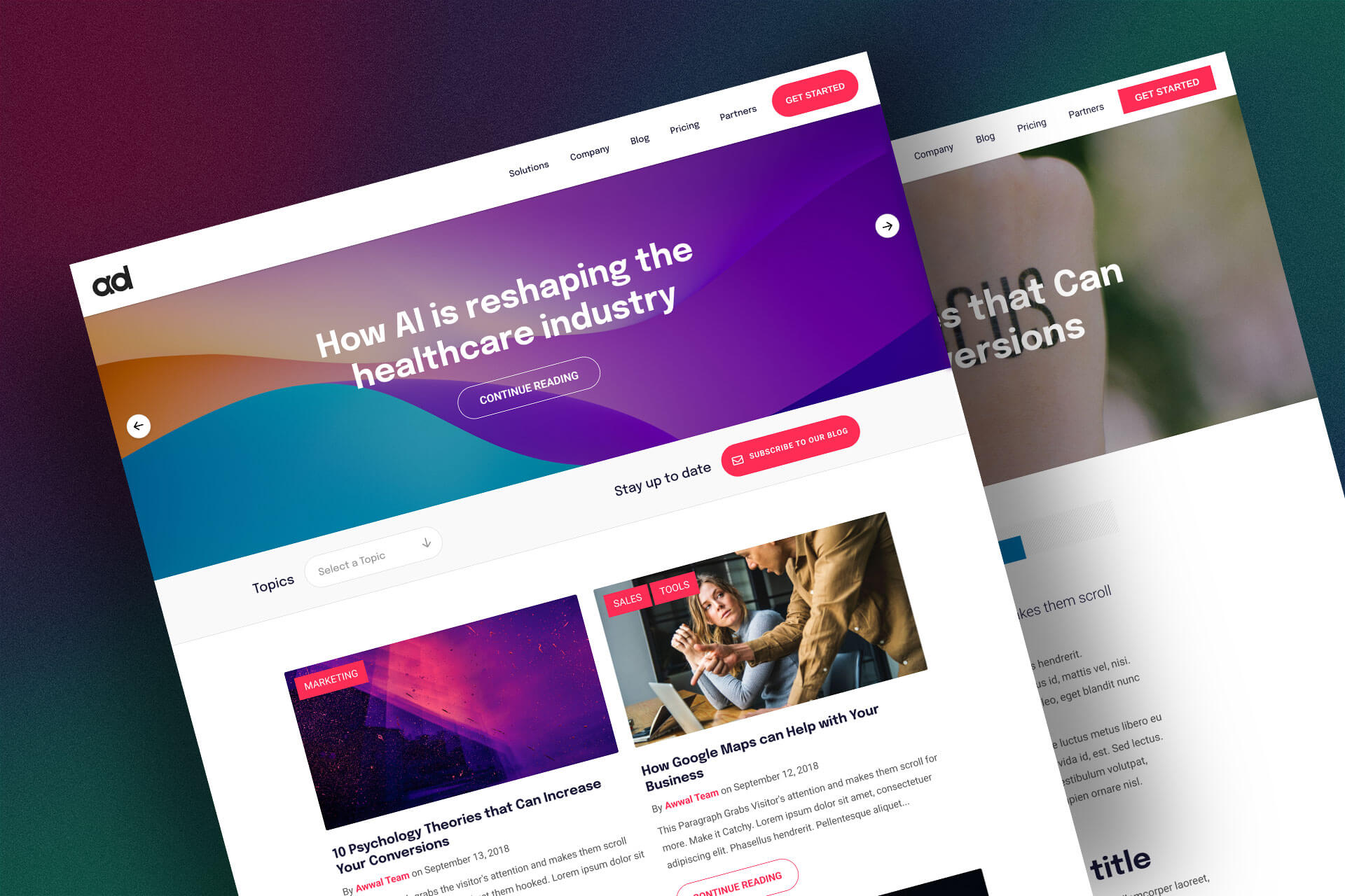Take Your Blog to the Next Level with Awwal Blog Template: An All in One template with Stunning Visual Elements